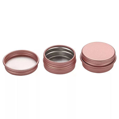 Round Tea Dot Travel Tin - Rose Gold