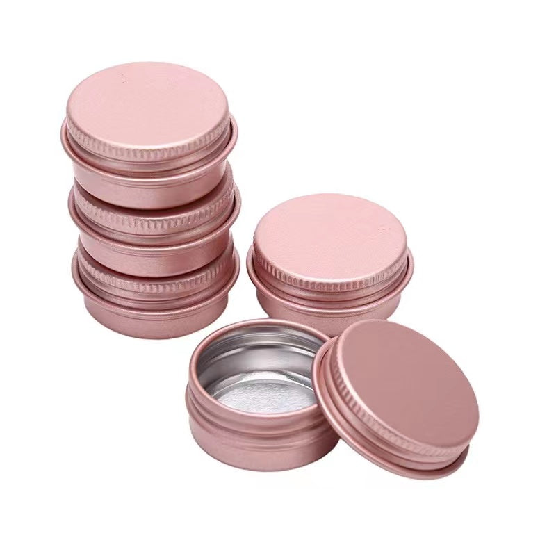 Round Tea Dot Travel Tin - Rose Gold